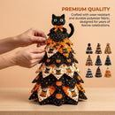 Spooky DIY Felt Halloween Tree Kit – Create a Whimsical Holiday Centerpiece with Pre-Cut Fabric, Plush Fill, and Adorable Ghostly Charms for Mantel, Desk, or Shelf Décor. (Ghost & Moon)