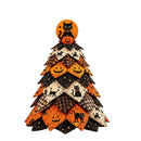 Spooky DIY Felt Halloween Tree Kit – Create a Whimsical Holiday Centerpiece with Pre-Cut Fabric, Plush Fill, and Adorable Ghostly Charms for Mantel, Desk, or Shelf Décor. (Black Cat & Pumpkin)