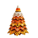 Spooky DIY Felt Halloween Tree Kit – Create a Whimsical Holiday Centerpiece with Pre-Cut Fabric, Plush Fill, and Adorable Ghostly Charms for Mantel, Desk, or Shelf Décor. (Pointed Hat)