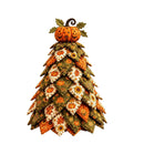 Spooky DIY Felt Halloween Tree Kit – Create a Whimsical Holiday Centerpiece with Pre-Cut Fabric, Plush Fill, and Adorable Ghostly Charms for Mantel, Desk, or Shelf Décor. (Pointed Hat)