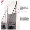 Space-Saving Door Hanging Cat Shelves with Cozy Enclosed Condo and Open Lounging Platforms, a Four-Tier Vertical Climbing Haven for Multi-Cat Households to Rest, Play, and Watch the World from Above (Grey)