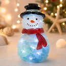DIY Luminous Sea Glass Christmas Ornament Kit – Create Santa, Snowman, Reindeer, Wreath, Tree & Angel Decor with Built-in LED Lights, Perfect Handmade Holiday Centerpiece & Gift for Festive Home Ambiance (Angel)