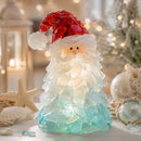 DIY Luminous Sea Glass Christmas Ornament Kit – Create Santa, Snowman, Reindeer, Wreath, Tree & Angel Decor with Built-in LED Lights, Perfect Handmade Holiday Centerpiece & Gift for Festive Home Ambiance (Star-Light Xmas Tree)