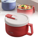 1500ml 304 Stainless Steel Insulated Ramen Bowl with Handles, 2026 Noodle Soup Cooker for Dorm & Home