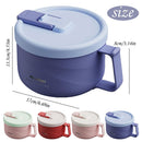 1500ml 304 Stainless Steel Insulated Ramen Bowl with Handles, 2026 Noodle Soup Cooker for Dorm & Home