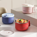 1500ml 304 Stainless Steel Insulated Ramen Bowl with Handles, 2026 Noodle Soup Cooker for Dorm & Home