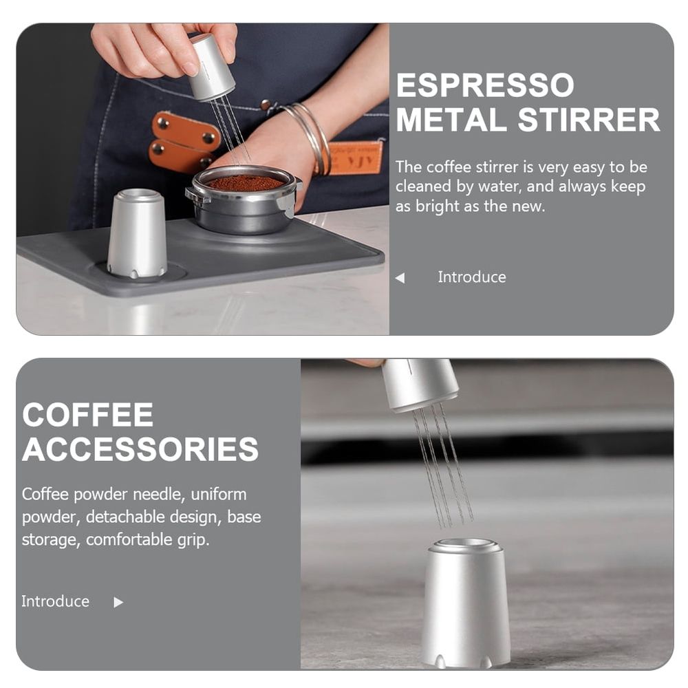Espresso Powder Needle Coffee Needle Stirrer Aluminium Alloy 1Set