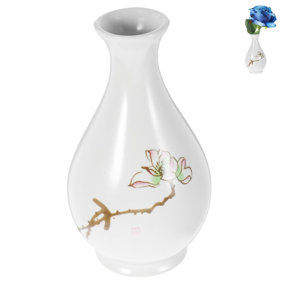 Ceramic Vase White Aromatherapy Bottle for Home and Office Decoration