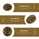 20Pcs Retro Style Metal Sewing Buttons for Craft Enthusiasts Diy Projects