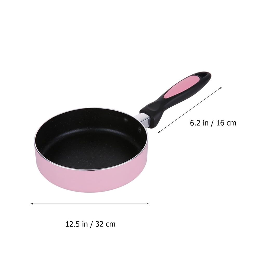 1Pc Pink Pancake Pan with Honeycomb Stainless Steel Bottom for Induction Cooker