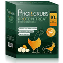 PROILGRUBS 10 LBS(4.55KG) All Natural Dried Black Soldier Fly Larvae Treats- Non-GMO-Dried Grubs for Chickens - High Protein Meal Worms for Chickens, Hens, Birds