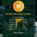 PROILGRUBS 10 LBS(4.55KG) All Natural Dried Black Soldier Fly Larvae Treats- Non-GMO-Dried Grubs for Chickens - High Protein Meal Worms for Chickens, Hens, Birds