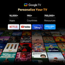 SKYWORTH 43" E5500H EyeCare Smart Google TV, 1080P FHD, HDR10 HLG, Find-My Remote, AI Picture Processing, Dolby Audio, Screen Casting, Bezel Less Design, Voice Control