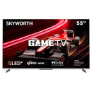 SKYWORTH 55" MagicSound Google TV, 144Hz UHD QLED+, 2.1.2 Sound, Built-in Subwoofer, Dolby Vision+Atmos, Eyecare TV, Find-my remote, Q7700G