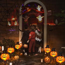 5-Pack Solar Jack-O-Lantern Pathway Lights for Halloween Outdoor Garden Yard Decorations (orange)