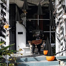 12pcs Floating Witch Hats for Halloween Party Decor, Porch, Yard, Haunted House Spooky Themed Events (black)