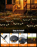 Solar Outdoor Garden Lights Perfect for Pathways, Flower Beds & Lawns (Warm White)