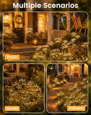 Solar Garden Firework Lights for Lawn Path Patio & Outdoor Night Decor (Warm White)