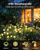 Solar Firefly Garden Lights, Waterproof Outdoor Decor for Path, Lawn, Patio, Party & Holiday Ambiance (Warm White)
