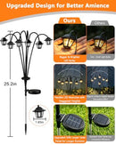 Solar Garden Pathway Lights for Outdoor Yard, Lawn, Flower Bed & Patio Decor (warm white)