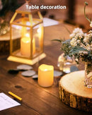 Flickering LED Candles for Wedding, Halloween, Christmas & Event Decorations (Warm White)
