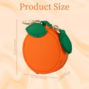 Mini Fruit Keychain Pouch Perfect for Backpacks, Purses, and Daily Carry Essentials (Orange)