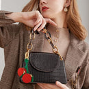 Cute Cherry-Shaped Mini Pouch Bag Charm for Backpacks, Handbags and Luggage (Red)