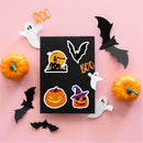 Halloween Themed Stickers for Party Decor, Laptop, Water Bottles, and Kids' Craft Activities (orange)