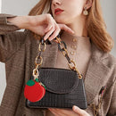 Cute Fruit Shaped Coin Purse Keychain for Backpacks, Handbags and Everyday Carrying (red)