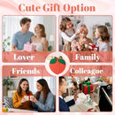 Cute Peach Purse Keychain, Ideal for Backpacks, Handbags and Everyday Use (coral red)