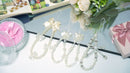4 Pcs Beaded Phone Charms for Phones, Cameras – Fashionable Cute Accessories for Daily Use, Gifting (white)