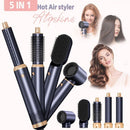 5-In-1 Hot Air Styler Hair Styling Tool Salon-Quality Hair Curling - Blue - Size 01