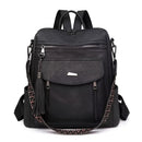 Women'S Travel Backpack Stylish Backpack Leather Backpack Tassel Backpack Chain - Blue - Size 01