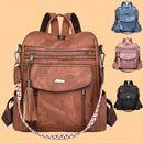 Women'S Travel Backpack Stylish Backpack Leather Backpack Tassel Backpack Chain - Brown - Size 01
