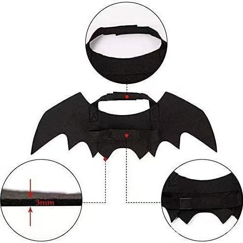 Bat Wing Party Accessory Party Supplies Halloween Costume Themed Birthday - Pumpkin bell - Size 46-20cm