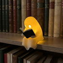 Ghost Lamp Reading Light Spooky Decor Book Lover Gift Halloween Decoration Cozy - White - Size 01