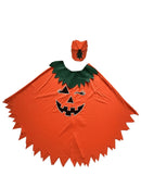 Pumpkin Costume Halloween Cape Costume Hat Party Costume Pumpkin-Themed Adult - Orange - Size 01