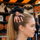 Halloween Decoration Fake Hand Spider Prop Bow Accent Spooky Decor Realistic - Black - Size 01