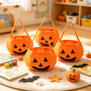 Halloween Candy Bags Pumpkin Shaped Bags Trick Or Treat Bags Halloween Party - Orange - Size 01