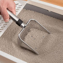 Pet Litter Scoop Stainless Steel Litter Scoop Cat Litter Scoop Litter Sifter - Silver - Size 01