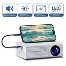 LED Projector Australia Home Cinema Projector Portable Mini Projector Built-In - White - Size 01