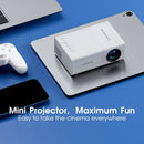 LED Projector Australia Home Cinema Projector Portable Mini Projector Built-In - White - Size 01