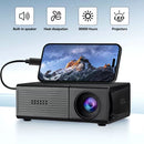 LED Projector Australia Home Cinema Projector Portable Mini Projector Built-In - White - Size 01