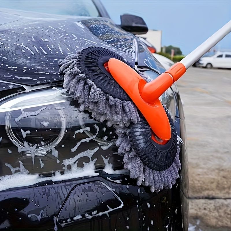 Car Cleaning Brush Multifunctional Car Cleaner Automotive Detailing Brush Car - Orange - Size 01