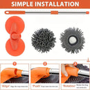 Car Cleaning Brush Multifunctional Car Cleaner Automotive Detailing Brush Car - Orange - Size 01