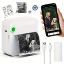 Portable Photo Printer Wireless Photo Printer Smartphone Photo Printer Compact - Blue - Size 01