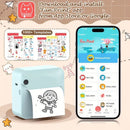 Portable Photo Printer Wireless Photo Printer Smartphone Photo Printer Compact - Pink - Size 01