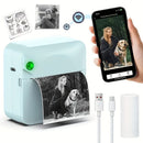 Portable Photo Printer Wireless Photo Printer Smartphone Photo Printer Compact - White - Size 01