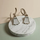 Ghost Earrings Hoop Earrings Spooky Jewelry Halloween Accessories Women'S - Gold - Size 01