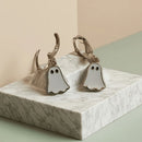 Ghost Earrings Hoop Earrings Spooky Jewelry Halloween Accessories Women'S - Gold - Size 01